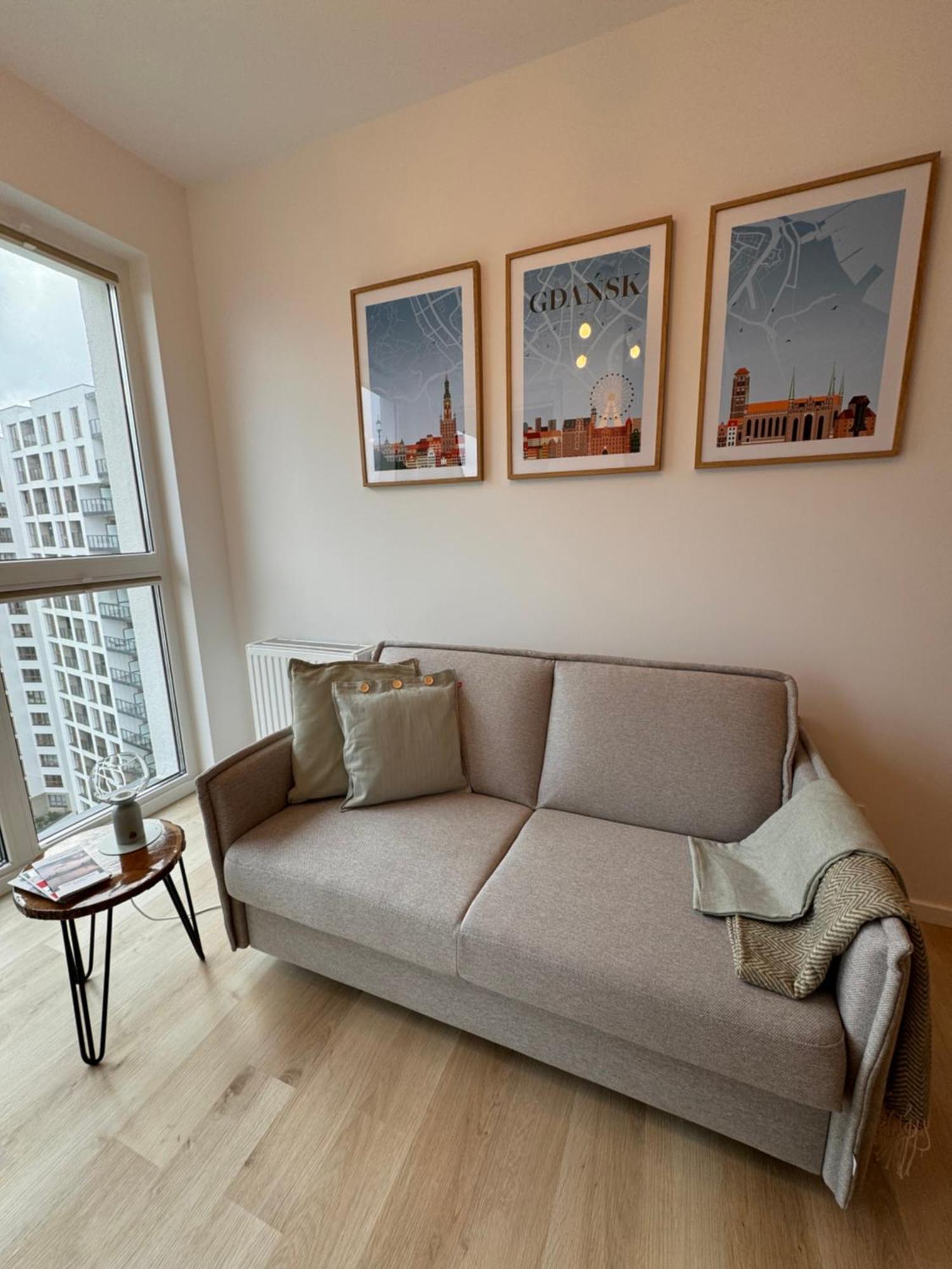 Amber Apartment On 14 Floor Gdańsk Eksteriør bilde